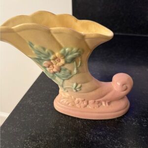 Elegant Ceramic Vase with Floral Motif